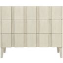 The appearance of East Hampton Hall Chest designed by Bernhardt in the modern / contemporary interior design. This cerused linen piece of furniture was selected by 1StopBedrooms from East Hampton Collection to add a touch of cosiness and style into your home. Sku: 395115. Material: Ash Veneer.