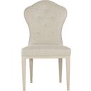 The appearance of East Hampton Side Chair designed by Bernhardt in the modern / contemporary interior design. This cerused linen piece of furniture was selected by 1StopBedrooms from East Hampton Collection to add a touch of cosiness and style into your home. Sku: 395541. Material: Fabric.