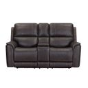 The appearance of Easton Zero Gravity Power Reclining Tilt Console Loveseat with Headrest and Foodrest In Steamboat Brown designed by Parker House in the transitional interior design. This steamboat brown piece of furniture was selected by 1StopBedrooms from Easton Collection to add a touch of cosiness and style into your home. Sku: MEAS-822CP3ZT-STBR. Material: Top Grain Leather.