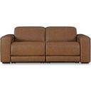 EasyMoney 2-Piece Power Reclining Sectional Loveseat In Caramel