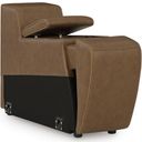 The appearance of EasyMoney Console with Storage In Caramel designed by Signature Design by Ashley in the modern / contemporary interior design. This caramel piece of furniture  was selected by 1StopBedrooms from EasyMoney Collection to add a touch of cosiness and style into your home. Sku: NCU1070057. Material: Leather Match.
