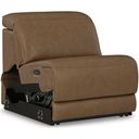 The appearance of EasyMoney Power Armless Recliner In Caramel designed by Signature Design by Ashley in the modern / contemporary interior design. This caramel piece of furniture was selected by 1StopBedrooms from EasyMoney Collection to add a touch of cosiness and style into your home. Sku: NCU1070031. Material: Leather Match.