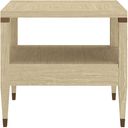 Eave Drawer End Table In Sundrenched Oak and Natural Oak