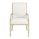 The appearance of Eave Upholstered Arm Chair In Sundrenched Oak and White designed by A.R.T. in the traditional interior design. This sundrenched oak/white piece of furniture  was selected by 1StopBedrooms from Eave Collection to add a touch of cosiness and style into your home. Sku: 436207-1825. Material: Parawood.