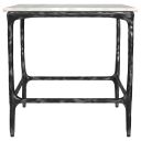 The appearance of Ebby Square Genuine Marble Top Metal End Table In White and Antique Black designed by Coaster in the modern / contemporary interior design. This white and antique black piece of furniture  was selected by 1StopBedrooms from Ebby Collection to add a touch of cosiness and style into your home. Sku: 710747. Material: MDF.