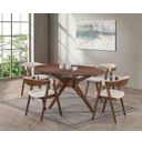 The appearance of Ebikon Oval Dining Table In Walnut designed by Furniture of America in the modern / contemporary interior design. This walnut piece of furniture was selected by 1StopBedrooms from Ebikon Collection to add a touch of cosiness and style into your home. Sku: FM3211WN-T-1;FM3211WN-T-2. Table Top Shape: Oval. Size: 43" x 71". Material: Solid Wood.