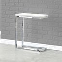 The appearance of Echo Chairside Table designed by Steve Silver in the modern / contemporary interior design. This white piece of furniture  was selected by 1StopBedrooms from Echo Collection to add a touch of cosiness and style into your home. Sku: EC100WEC. Material: Metal.