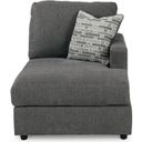 The appearance of Edenfield RAF Corner Chaise In Charcoal designed by Signature Design by Ashley in the modern / contemporary interior design. This charcoal piece of furniture  was selected by 1StopBedrooms from Edenfield Collection to add a touch of cosiness and style into your home. Sku: 2900317. Material: Fabric.