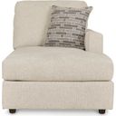 The appearance of Edenfield RAF Corner Chaise In Linen designed by Signature Design by Ashley in the modern / contemporary interior design. This linen piece of furniture  was selected by 1StopBedrooms from Edenfield Collection to add a touch of cosiness and style into your home. Sku: 2900417. Material: Fabric.