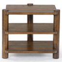 The appearance of Edisyn 3 Shelf Wood Accent Table In Medium Oak designed by Safavieh Couture in the modern / contemporary interior design. This medium oak piece of furniture  was selected by 1StopBedrooms from Edisyn Collection to add a touch of cosiness and style into your home. Sku: SFV2176C. Material: Rubberwood.