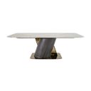 Elan Soriso Dining Table with Marble In Beige