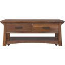The appearance of Eldora Cocktail Table In Saddle Brown designed by A-America in the modern / contemporary interior design. This saddle brown piece of furniture was selected by 1StopBedrooms from Eldora Collection to add a touch of cosiness and style into your home. Sku: ELDSB7110. Material: Mahogany.