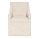 Eleana Castered Arm Chair In Beige