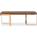 The appearance of Eleana Cocktail Table In Walnut and Bronze designed by Hooker in the transitional interior design. This walnut and bronze piece of furniture was selected by 1StopBedrooms from Eleana Collection to add a touch of cosiness and style into your home. Sku: 7252-80310-85. Material: Walnut Veneer.