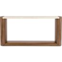 Eleana Console Table In Walnut and Beige