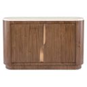 Eleana Server In Walnut and Beige