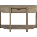 Elements Curved 1-Drawer Console Table In Toffee