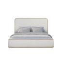 The appearance of Elements Queen Upholstered Bed In Toffee designed by Bernell in the transitional interior design. This toffee piece of furniture  was selected by 1StopBedrooms from Elements Collection to add a touch of cosiness and style into your home. Sku: 3262-107. Material: Polyester. Bed Size: Queen. Bed Type: Upholstered Bed.