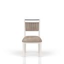 The appearance of Elements Rope Back Chair In Vanilla designed by Bernell in the transitional interior design. This vanilla piece of furniture was selected by 1StopBedrooms from Elements Collection to add a touch of cosiness and style into your home. Sku: 3062-510. Material: Oak Veneer.