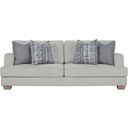 The appearance of Elements Sofa In Off White designed by Bernell in the transitional interior design. This off white piece of furniture was selected by 1StopBedrooms from Elements Collection to add a touch of cosiness and style into your home. Sku: 3062-900S. Material: Polyester.