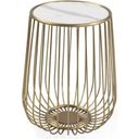 The appearance of Elena White Marble Top End Table designed by Bellini Modern Living in the modern / contemporary interior design. This white and gold piece of furniture  was selected by 1StopBedrooms from Elena Collection to add a touch of cosiness and style into your home. Sku: Elena ET. Material: Stainless Steel.