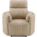 The appearance of Elison Motion Glider Recliner with Swivel In Dark Beige and Stone designed by ACME in the modern / contemporary interior design. This dark beige/stone piece of furniture  was selected by 1StopBedrooms from Elison Collection to add a touch of cosiness and style into your home. Sku: LV05402. Material: Wood.