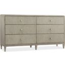 The appearance of Elixir 6 Drawer Dresser designed by Hooker in the modern / contemporary interior design. This light wood piece of furniture was selected by 1StopBedrooms from Elixir Collection to add a touch of cosiness and style into your home. Sku: 5990-90002-LTWD. Material: Walnut Veneer.
