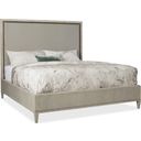 Elixir Saddle Brown and Black King Upholstered Bed