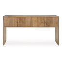 The appearance of Ella Grove Console In Rich Brown designed by Signature Design by Ashley in the transitional interior design. This rich brown piece of furniture was selected by 1StopBedrooms from Ella Grove Collection to add a touch of cosiness and style into your home. Sku: T639-4. Material: Wood.