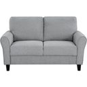 The appearance of Ellery Love Seat In Grey designed by Homelegance in the modern / contemporary interior design. This grey piece of furniture was selected by 1StopBedrooms from Ellery Collection to add a touch of cosiness and style into your home. Sku: 9209DG-2. Material: Wood.