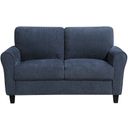 The appearance of Ellery Loveseat In Blue designed by Homelegance in the transitional interior design. This blue piece of furniture was selected by 1StopBedrooms from Ellery Collection to add a touch of cosiness and style into your home. Sku: 9209NFNV-2. Material: Chenille.