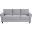 The appearance of Ellery Sofa In Grey designed by Homelegance in the modern / contemporary interior design. This grey piece of furniture was selected by 1StopBedrooms from Ellery Collection to add a touch of cosiness and style into your home. Sku: 9209DG-3. Material: Wood.