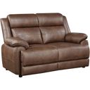 The appearance of Ellington Upholstered Padded Arm Loveseat Dark Brown designed by Coaster in the transitional interior design. This dark brown piece of furniture was selected by 1StopBedrooms from Ellington Collection to add a touch of cosiness and style into your home. Sku: 508282. Material: Faux Leather.
