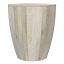 The appearance of Elmbrook Solid Mango Side Table In White Wash designed by Simpli Home in the modern / contemporary interior design. This white wash piece of furniture  was selected by 1StopBedrooms from Elmbrook Collection to add a touch of cosiness and style into your home. Sku: AXCELMST-WW. Material: Mango Wood.