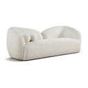 Elowen 91 Inch Fabric Upholstered Sofa In Cream