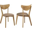 The appearance of Elowen Dining Side Chair Light Walnut and Brown Set of 2 designed by Coaster in the transitional interior design. This light walnut piece of furniture was selected by 1StopBedrooms from Elowen Collection to add a touch of cosiness and style into your home. Sku: 108442. Material: Wood.