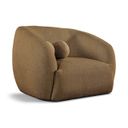Elowen Fabric Upholstered Chair In Brown