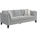 The appearance of Elsbury Gray Sofa designed by Emerald Home Furnishings in the transitional interior design. This gray piece of furniture was selected by 1StopBedrooms from Elsbury Collection to add a touch of cosiness and style into your home. Sku: U3445-00-03. Material: Polyester.