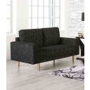 The appearance of Elverum Loveseat In Black designed by Furniture of America in the modern / contemporary interior design. This black piece of furniture was selected by 1StopBedrooms from Elverum Collection to add a touch of cosiness and style into your home. Sku: FM61000BK-LV. Material: Boucle.