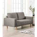The appearance of Elverum Loveseat In Charcoal Gray designed by Furniture of America in the modern / contemporary interior design. This charcoal gray piece of furniture  was selected by 1StopBedrooms from Elverum Collection to add a touch of cosiness and style into your home. Sku: FM61000GY-LV. Material: Boucle.