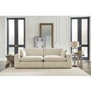 The appearance of Elyza Loveseat In Linen designed by Signature Design by Ashley in the modern / contemporary interior design. This linen piece of furniture was selected by 1StopBedrooms from Elyza Collection to add a touch of cosiness and style into your home. Sku: 1000664;1000665. Material: Fabric.