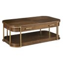 Emerit Rectangular Coffee Table with Casters In Spice