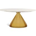 The appearance of Emery Marble Coffee Table In White designed by Meridian in the modern / contemporary interior design. This white piece of furniture  was selected by 1StopBedrooms from Emery Collection to add a touch of cosiness and style into your home. Sku: 285-CT Box 1/2 (Marble Top);285-CT Box 2/2 (Base). Material: Stainless Steel.