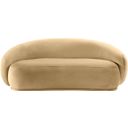 The appearance of Emery Velvet Loveseat In Camel designed by Meridian in the modern / contemporary interior design. This camel piece of furniture  was selected by 1StopBedrooms from Emery Collection to add a touch of cosiness and style into your home. Sku: 44044Camel-L. Material: Velvet.