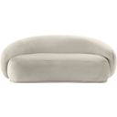 The appearance of Emery Velvet Loveseat In Cream Velvet designed by Meridian in the modern / contemporary interior design. This cream velvet piece of furniture was selected by 1StopBedrooms from Emery Collection to add a touch of cosiness and style into your home. Sku: 44044Cream-L. Material: Velvet.