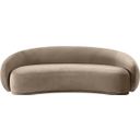 The appearance of Emery Velvet Sofa In Taupe designed by Meridian in the modern / contemporary interior design. This taupe piece of furniture  was selected by 1StopBedrooms from Emery Collection to add a touch of cosiness and style into your home. Sku: 44044Taupe-S. Material: Velvet.