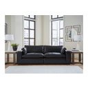 The appearance of Emilia Loveseat In Black designed by Signature Design by Ashley in the modern / contemporary interior design. This black piece of furniture was selected by 1StopBedrooms from Emilia Collection to add a touch of cosiness and style into your home. Sku: 3090264;3090265. Material: Faux Leather.