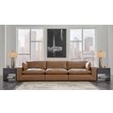 The appearance of Emilia Sofa In Caramel designed by Signature Design by Ashley in the modern / contemporary interior design. This caramel piece of furniture was selected by 1StopBedrooms from Emilia Collection to add a touch of cosiness and style into your home. Sku: 3090146;3090164;3090165. Material: Leather Match.