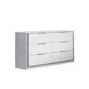 Emily Horizontal 6 Drawers Dresser In White