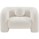 The appearance of Emory Boucle Fabric Chair In Cream designed by Meridian in the modern / contemporary interior design. This cream piece of furniture was selected by 1StopBedrooms from Emory Collection to add a touch of cosiness and style into your home. Sku: 139Cream-C. Material: Boucle.